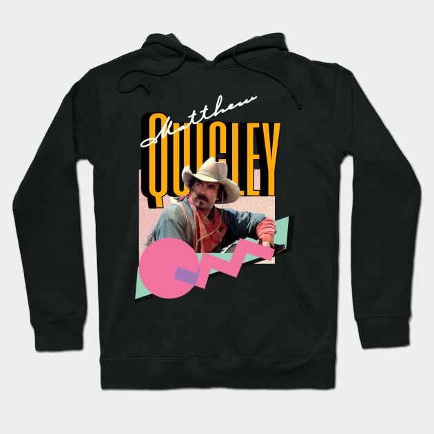 Matt Quigley Retro-DarkShirt Hoodie by BURBS